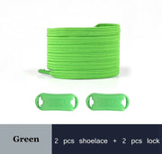FnLune New Color No Tie Shoe Laces Elastic Laces Sneakers Flat Shoelaces Without Ties Kids Adult Quick Shoe Lace Rubber Bands for Shoes - FnLune