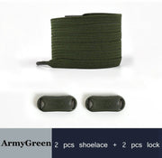 FnLune New Color No Tie Shoe Laces Elastic Laces Sneakers Flat Shoelaces Without Ties Kids Adult Quick Shoe Lace Rubber Bands for Shoes - FnLune