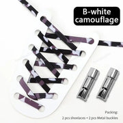 FnLune New Round Press Lock Shoelaces Without ties Rainbow Elastic Laces - FnLune