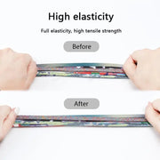 FnLune New Round Press Lock Shoelaces Without ties Rainbow Elastic Laces - FnLune