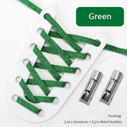 FnLune New Round Press Lock Shoelaces Without ties Rainbow Elastic Laces - FnLune