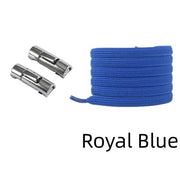 FnLune No Tie Round Fixed Buckle Flat Hiking Running Shoe Lace Elastic - FnLune