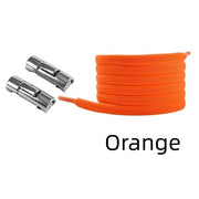 FnLune No Tie Round Fixed Buckle Flat Hiking Running Shoe Lace Elastic - FnLune