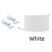 FnLune No Tie Round Fixed Buckle Flat Hiking Running Shoe Lace Elastic - FnLune