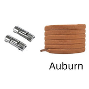 FnLune No Tie Round Fixed Buckle Flat Hiking Running Shoe Lace Elastic - FnLune