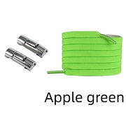 FnLune No Tie Round Fixed Buckle Flat Hiking Running Shoe Lace Elastic - FnLune