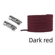 FnLune No Tie Round Fixed Buckle Flat Hiking Running Shoe Lace Elastic - FnLune