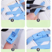 FnLune No Tie Shoe Lace Press Lock Insert Fixed Shoelaces Without Ties - FnLune