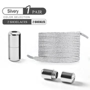 FnLune No Tie Shoe Laces Colorful Buckle Shoelaces Pearl - FnLune