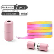 FnLune No Tie Shoe Laces Colorful Buckle Shoelaces Pearl - FnLune