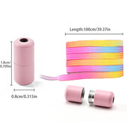 FnLune No Tie Shoe Laces Colorful Buckle Shoelaces Pearl - FnLune