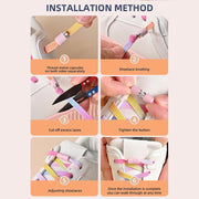 FnLune No Tie Shoe Laces Colorful Buckle Shoelaces Pearl - FnLune