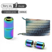 FnLune No Tie Shoe Laces Colorful Buckle Shoelaces Pearl - FnLune