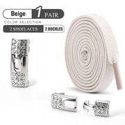 FnLune No Tie Shoe Laces Diamond Buckle - FnLune