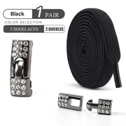 FnLune No Tie Shoe Laces Diamond Buckle - FnLune