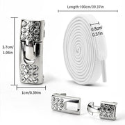 FnLune No Tie Shoe Laces Diamond Buckle - FnLune