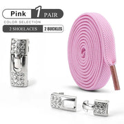 FnLune No Tie Shoe Laces Diamond Buckle - FnLune