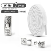 FnLune No Tie Shoe Laces Diamond Buckle - FnLune
