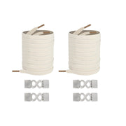 FnLune No Tie Shoe Laces Number 8 Lock Shoelaces Without Ties Elastic Laces Sneaker Kids Adult Widened Flat Shoelace for Shoe - FnLune