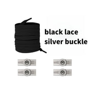 FnLune No Tie Shoe Laces Press Round Fixing Lock Shoelaces Without Ties - FnLune