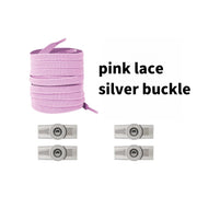 FnLune No Tie Shoe Laces Press Round Fixing Lock Shoelaces Without Ties - FnLune