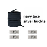 FnLune No Tie Shoe Laces Press Round Fixing Lock Shoelaces Without Ties - FnLune