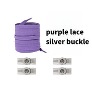 FnLune No Tie Shoe Laces Press Round Fixing Lock Shoelaces Without Ties - FnLune