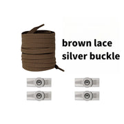 FnLune No Tie Shoe Laces Press Round Fixing Lock Shoelaces Without Ties - FnLune