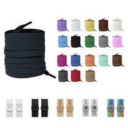 FnLune No Tie Shoe Laces Press Round Fixing Lock Shoelaces Without Ties - FnLune