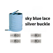 FnLune No Tie Shoe Laces Press Round Fixing Lock Shoelaces Without Ties - FnLune