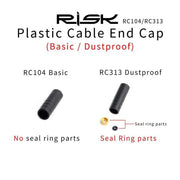 FnLune Plastic 4mm 5mm Bicycle Brake & Shift Cable End Caps MTB Road Bike Derailleur Cable Housing Cover Shift Brake Wire Tip Cap - FnLune