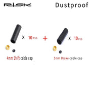 FnLune Plastic 4mm 5mm Bicycle Brake & Shift Cable End Caps MTB Road Bike Derailleur Cable Housing Cover Shift Brake Wire Tip Cap - FnLune