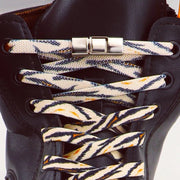 FnLune Press Lock Shoelaces Without ties Animal Pattern Elastic Laces Sneakers Tiger/Snake/Leopard No Tie Shoe laces Shoe Accessories - FnLune