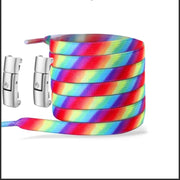 FnLune Press Lock Shoelaces Without Ties New Gradient Flat Elastic - FnLune