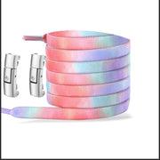 FnLune Press Lock Shoelaces Without Ties New Gradient Flat Elastic - FnLune