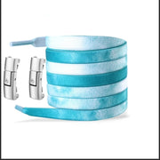 FnLune Press Lock Shoelaces Without Ties New Gradient Flat Elastic - FnLune