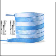 FnLune Press Lock Shoelaces Without Ties New Gradient Flat Elastic - FnLune