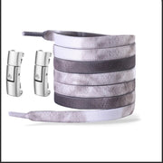 FnLune Press Lock Shoelaces Without Ties New Gradient Flat Elastic - FnLune