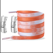 FnLune Press Lock Shoelaces Without Ties New Gradient Flat Elastic - FnLune