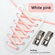 FnLune Press Lock Shoelaces Without ties New Gradient Flat Elastic Laces - FnLune