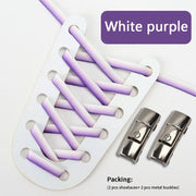 FnLune Press Lock Shoelaces Without ties New Gradient Flat Elastic Laces - FnLune