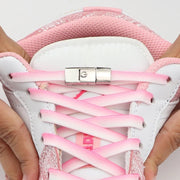 FnLune Press Lock Shoelaces Without ties New Gradient Flat Elastic Laces - FnLune