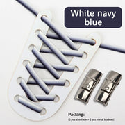 FnLune Press Lock Shoelaces Without ties New Gradient Flat Elastic Laces - FnLune