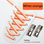 FnLune Press Lock Shoelaces Without ties New Gradient Flat Elastic Laces - FnLune