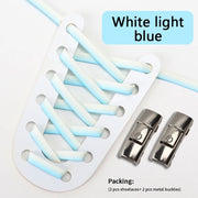 FnLune Press Lock Shoelaces Without ties New Gradient Flat Elastic Laces - FnLune