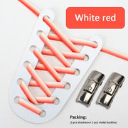 FnLune Press Lock Shoelaces Without ties New Gradient Flat Elastic Laces - FnLune