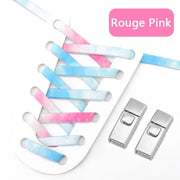 FnLune Rainbow Elastic Laces Sneakers Press Lock Shoelaces Without ties - FnLune