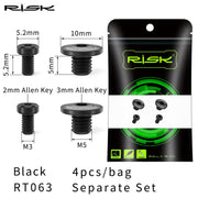 FnLune RISK 2/4pcs A Whole/Separate Oil Cylinder Lid Bolts for Bike Brake Lever Titanium Disc Fixed Screw Bicycle Hydraulic Brake Bolt - FnLune