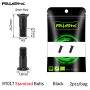 FnLune Risk 2pcs M5*14.2mm Bike Rear Derailleur Jockey Wheel Screws Titanium Bolts MTB Road Pulley Guide Wheel Fixed Bolts Accessories - FnLune