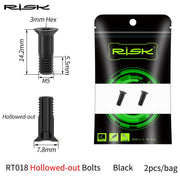 FnLune Risk 2pcs M5*14.2mm Bike Rear Derailleur Jockey Wheel Screws Titanium Bolts MTB Road Pulley Guide Wheel Fixed Bolts Accessories - FnLune